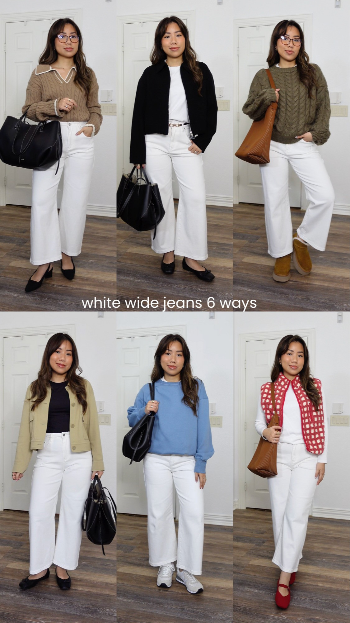 How I style white cropped wide leg jeans in 5 ways!

Jeans size 2, all tops size Small, shoes and sneakers size 6.5. They fit true to size and from amazon1!

 

 #LTKPetite #LTKFindsUnder50 #LTKSpring