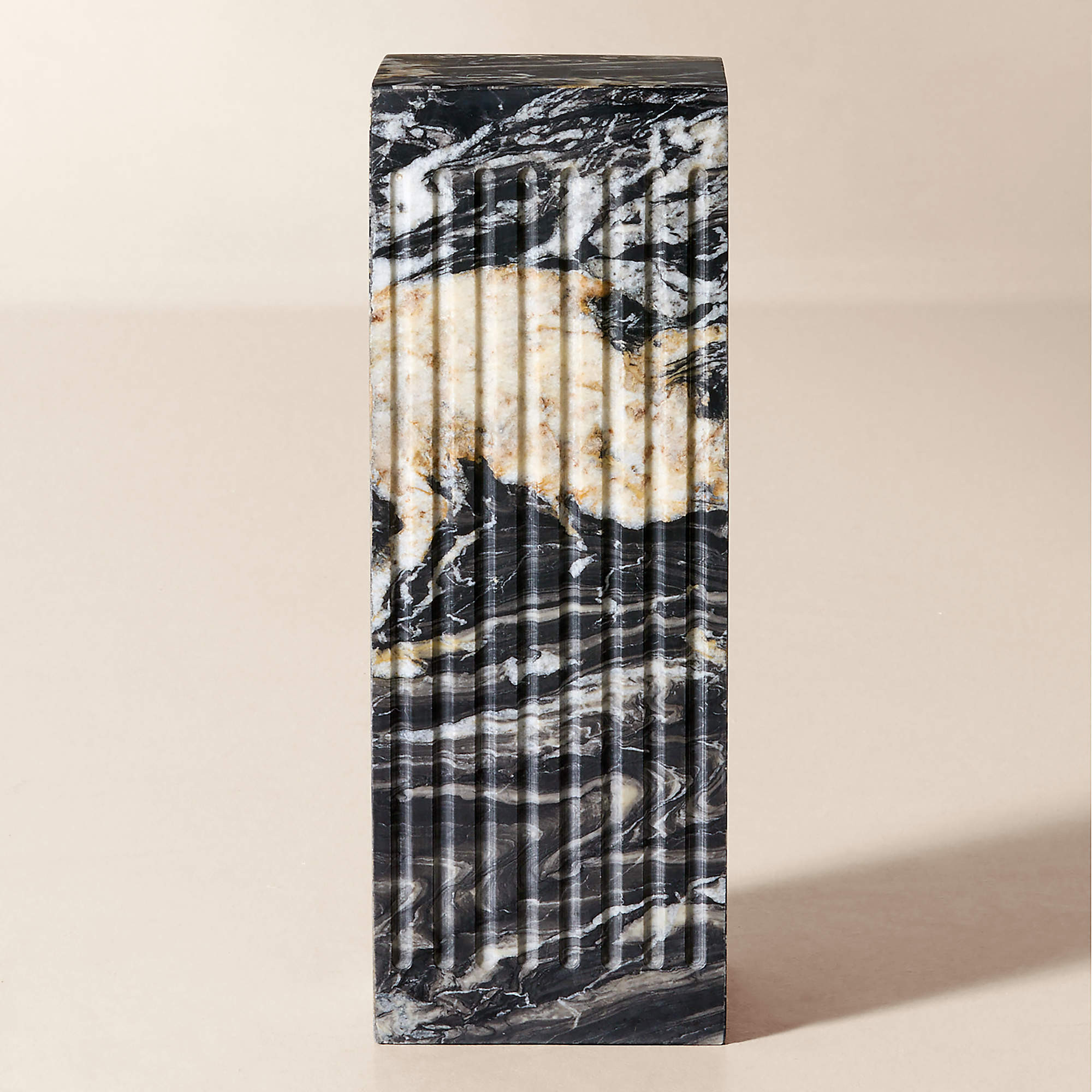 Albi Black Marble Side Table + Reviews | CB2 | CB2