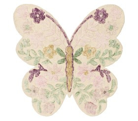 Butterfly Shaped Rug | Pottery Barn Kids