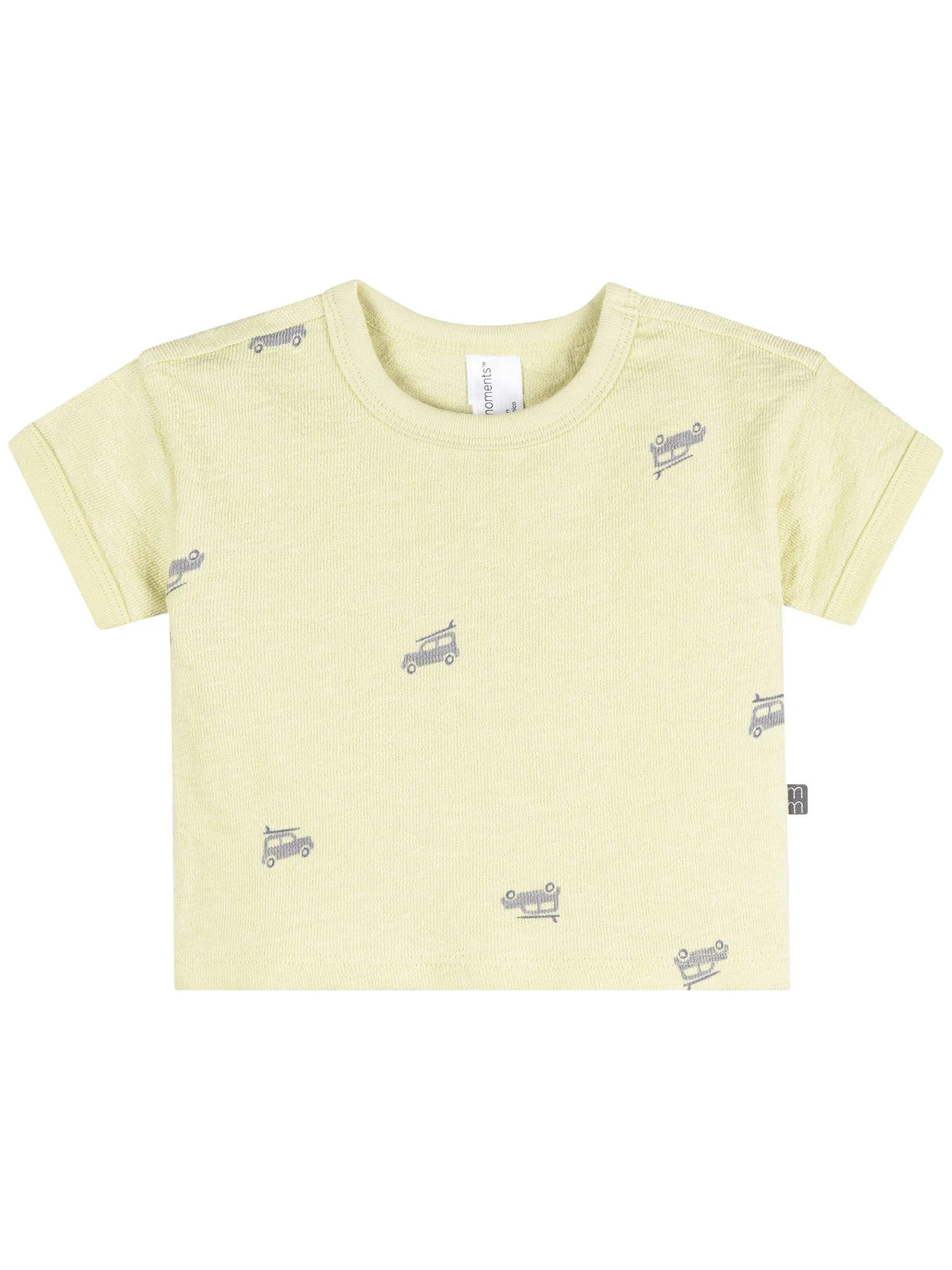 Modern Moment by Gerber Baby Boy Organic Short Sleeve Top, Sizes 0/3 Months - 24 Months | Walmart (US)