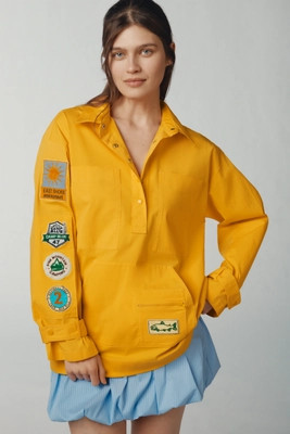 Maeve Fisherman Long-Sleeve Popover Top | Anthropologie (US)