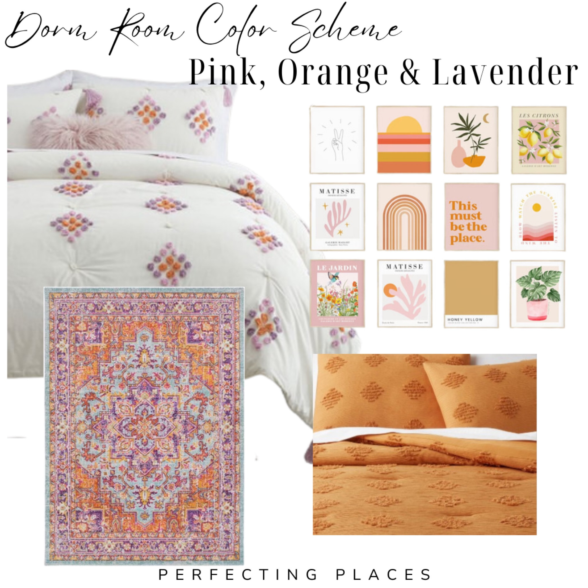 A Funky Mid-Century Modern Door Room — Don’t be afraid to add fresh and fun color pairings to your door space! This look combines vibrant oranges with pretty pinks and purples for a colorful and exciting look. It’s a little bit boho and a little bit mid-century modern, and it exudes personality!

#LTKstyletip #LTKBacktoSchool #LTKhome