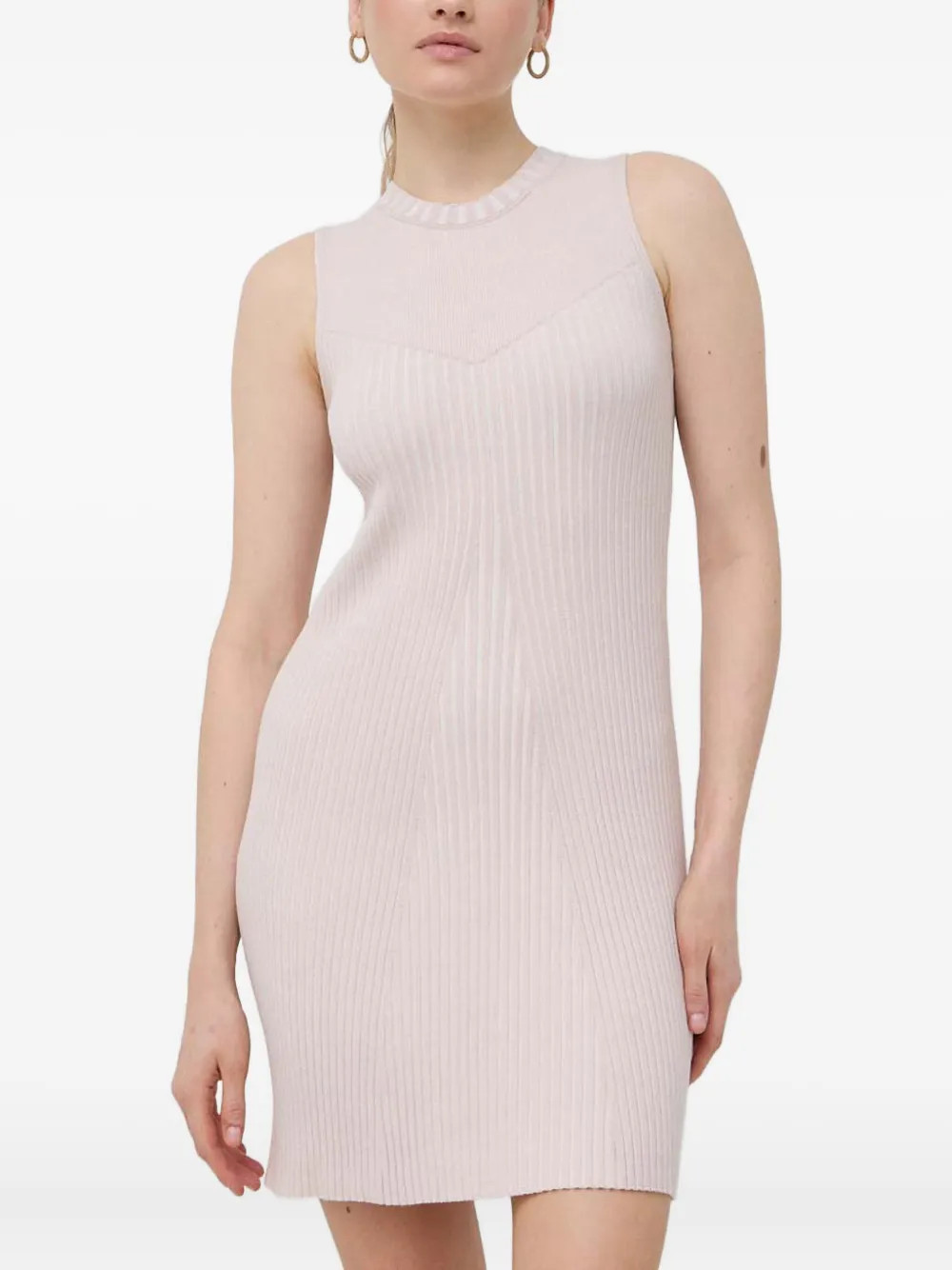GUESS USA ribbed appliqué dress - Pink | Farfetch Global