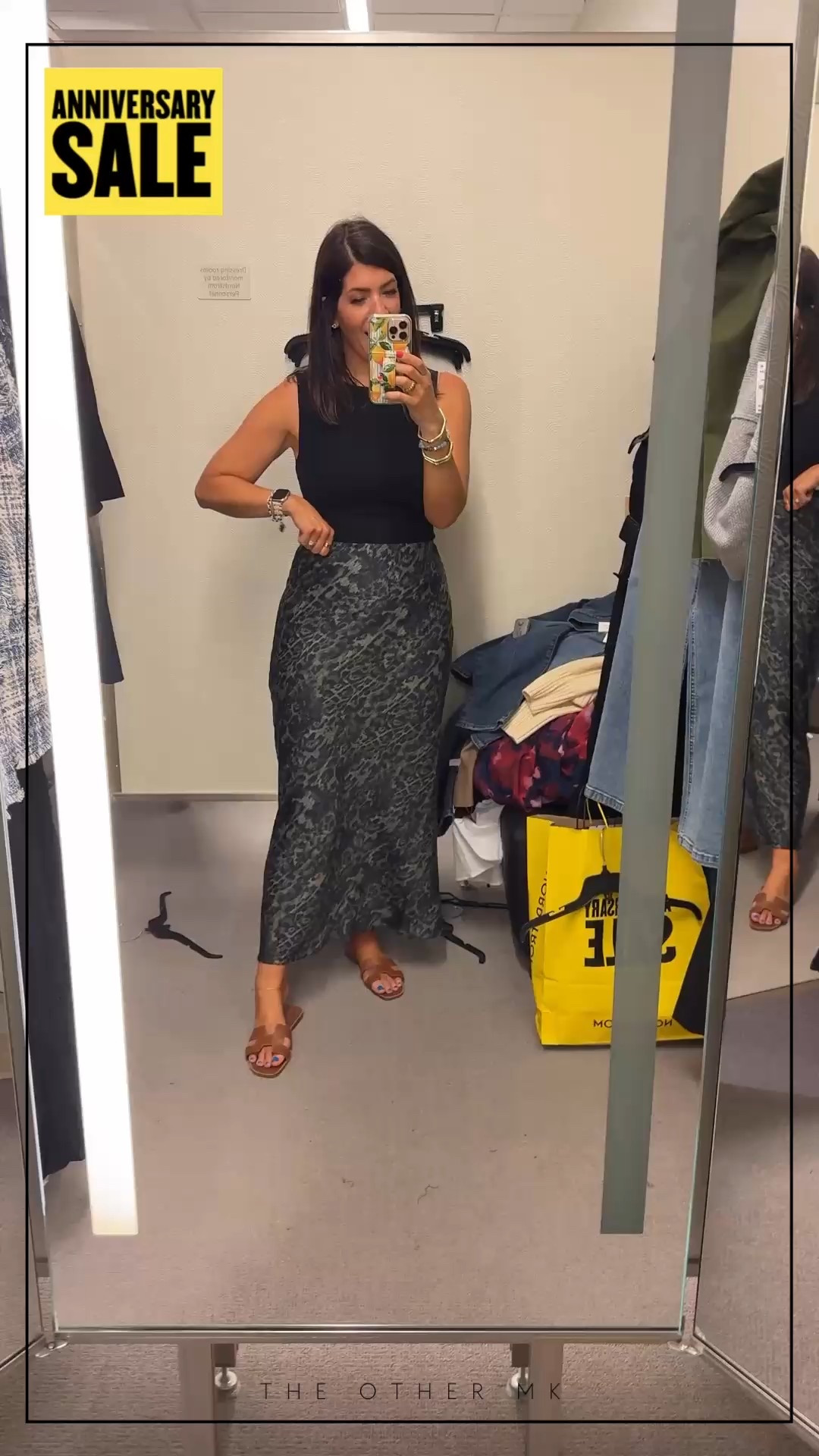 Regretting not getting this skirt- should I go back for it?  It’s so figure flattering
In an 8 and a medium tank 

#LTKSaleAlert #LTKWorkwear #LTKMidsize