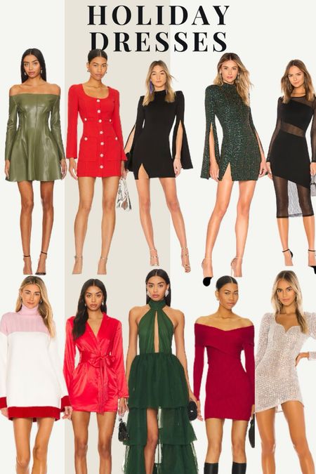 Holiday dresses from revolve, Christmas, New Year’s Eve, holiday party outfit, ideas, family, photos for holidays, New Year’s Eve, cocktail, dress, semi form

#LTKstyletip #LTKSeasonal #LTKHoliday