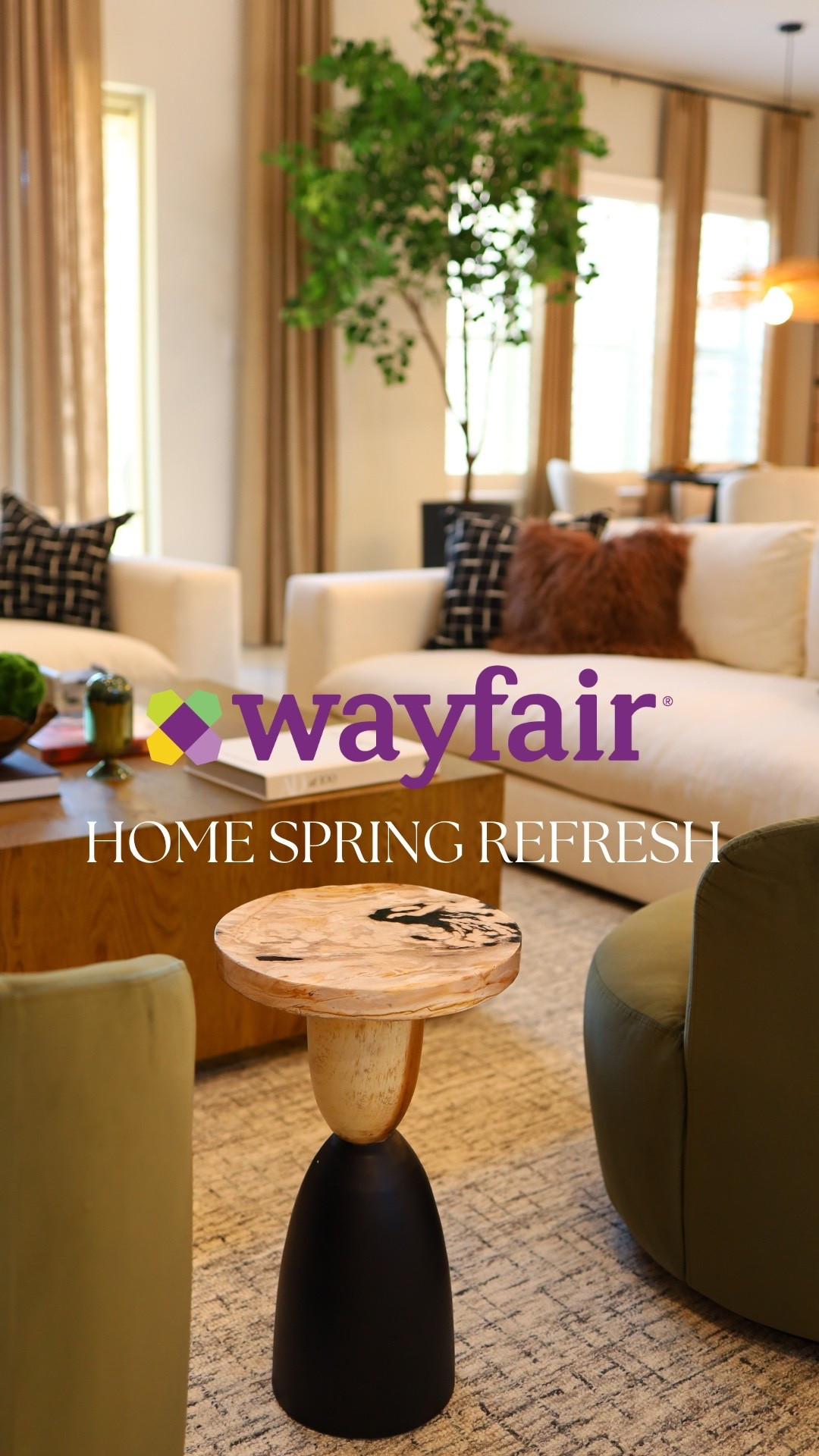 
#AD if you’re going for a spring refresh with a more vibrant feel, this NRH Project client space is a good reference

It really comes down to knowing what to search on @wayfair. Start with a neutral base, then bring in color through rugs, pillows, and decor. Mixing in warm tones and a few statement pieces is what makes it feel pulled together. #WayfairPartner #Wayfair @shop.LTK #liketkit