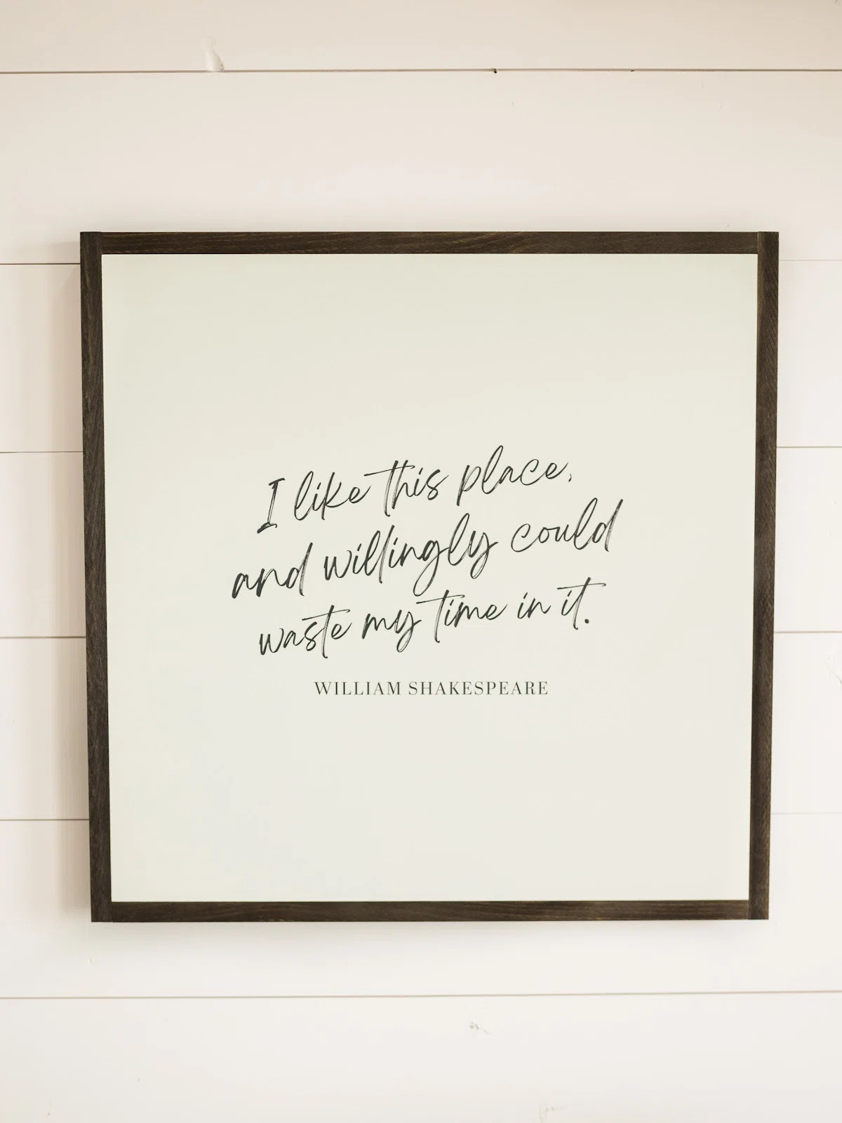 Trinx I Like This Place Wood Framed Wall Art Sign | Wayfair | Wayfair North America