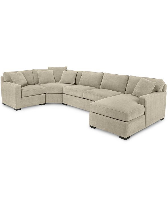 Radley 4-Piece Fabric Chaise Sectional Sofa, Created for Macy's | Macys (US)