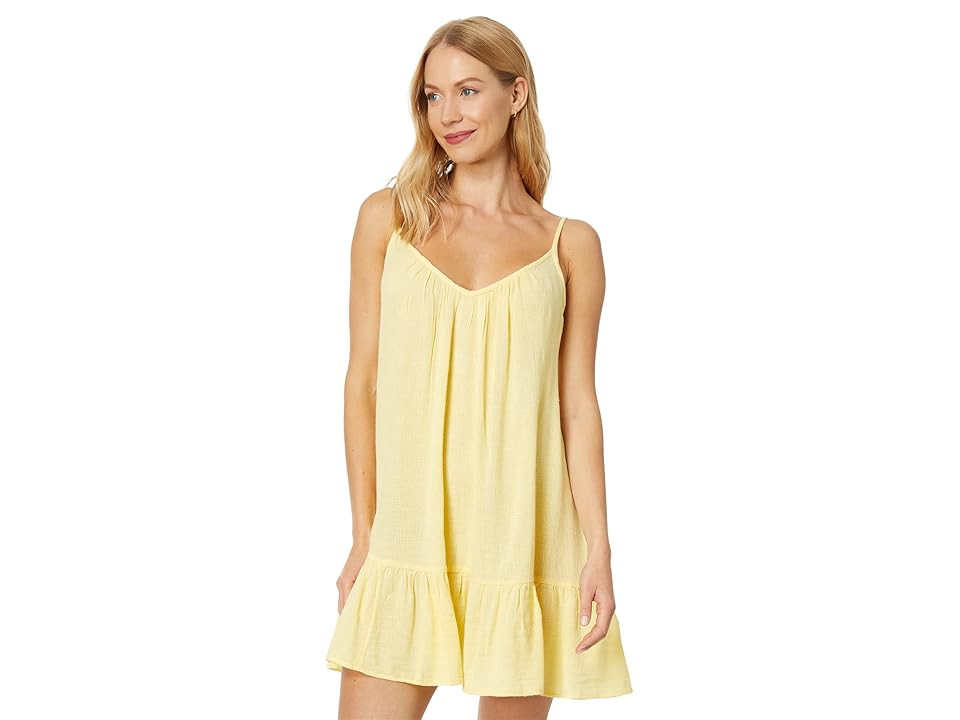 Billabong Beach Vibes Cover-Up Women's Swimwear Sunbeam : LG, Cotton/Viscose | Zappos
