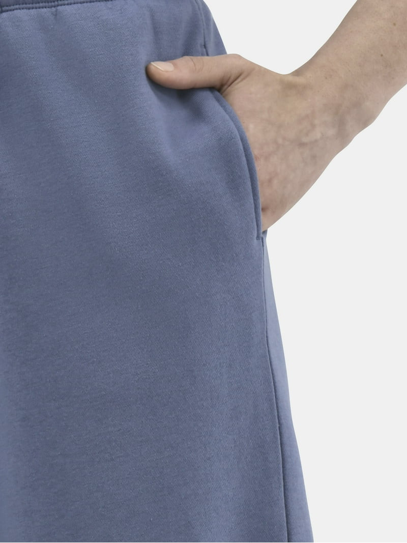 No Boundaries Soft Fleece Wide Leg Sweatpants, Women’s | Walmart (US)