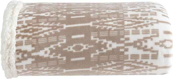 Eddie Bauer - Throw Blanket, Brushed Fleece & Plush Sherpa Bedding, Blanket for Couch & Bed (San ... | Amazon (US)