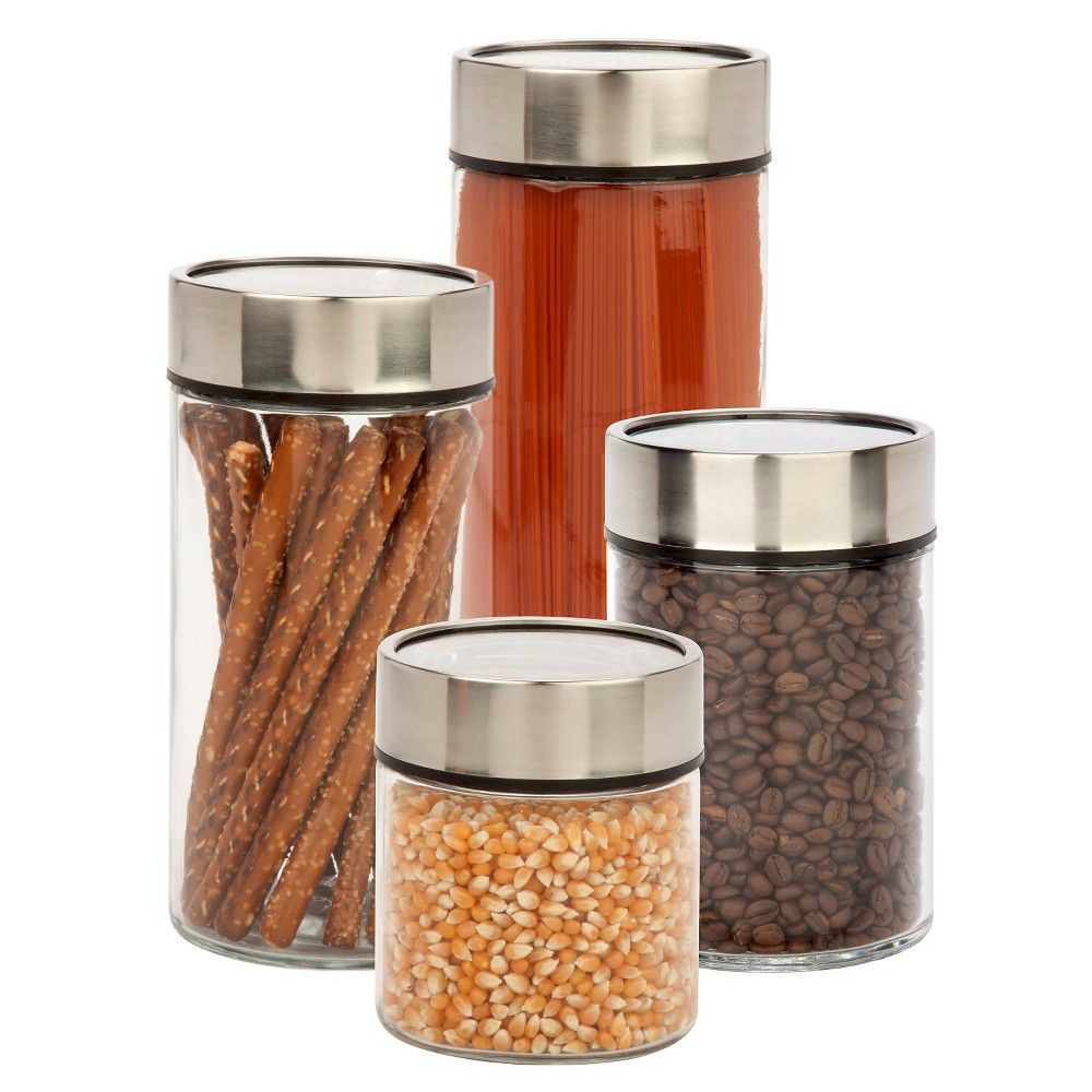 Honey-Can-Do Date Dial Jar Set 4-pc., Clear | Target