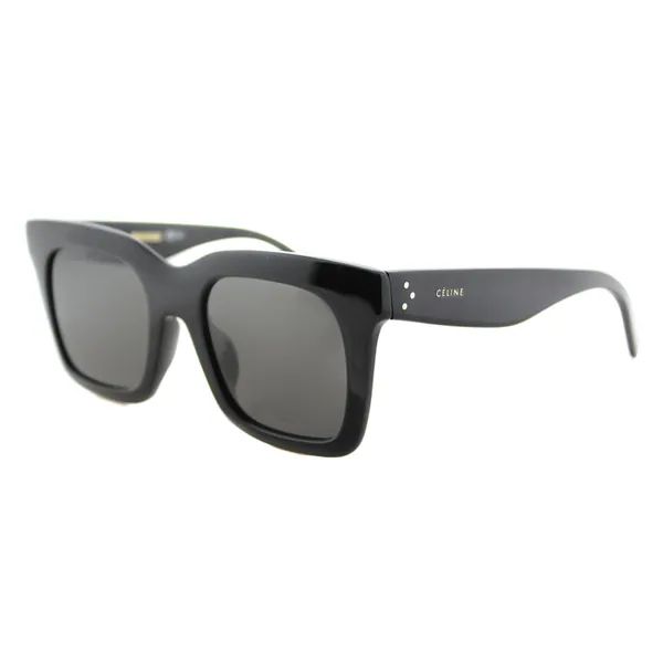 Celine CL 41411/F 807 Luca Black Brown Lens Square Sunglasses | Bed Bath & Beyond