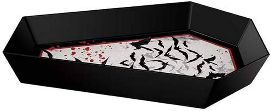 Amscan Dark Manor Coffin Shaped Melamine Bowl - 12.8" x 8" (Pack of 1) - Spooky Serving Dish, Per... | Amazon (US)