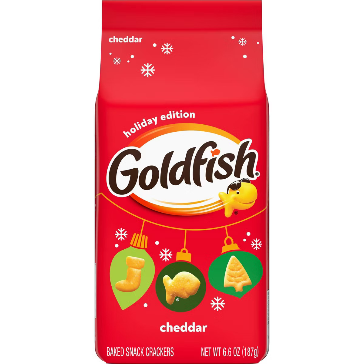 Goldfish Holiday Shapes Cheddar Crackers Bag - 6.6oz | Target