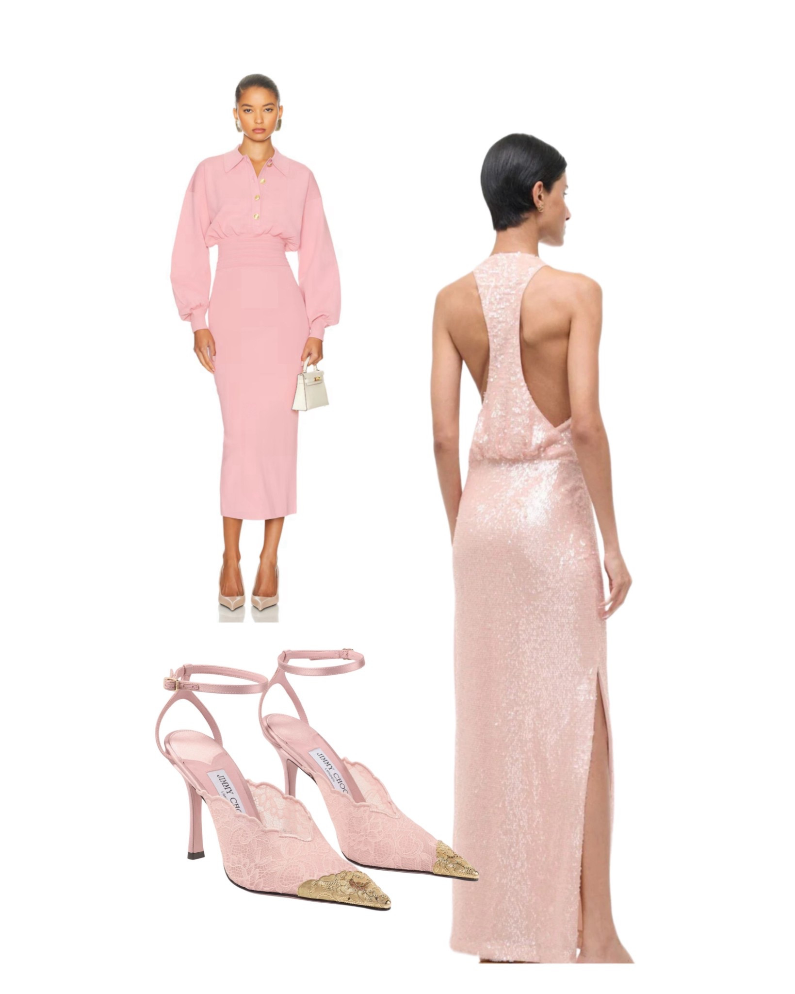  Perfect pink pairings 💕 featuring pumps with delicate rose lace, defined by romantic floral motifs, and layered over a sheer base.

#LTKootd #LTKWedding #LTKgrwm
