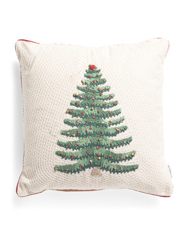 18x21 Christmas Embroidered Pillow | TJ Maxx