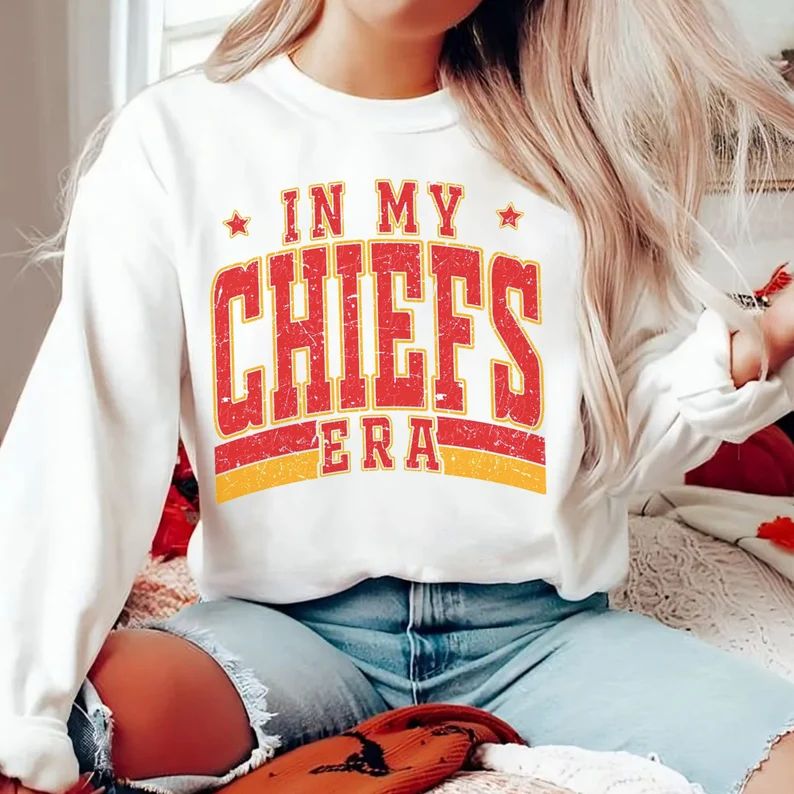 Comfort Colors In My Chiefs Era Sweatshirt, T-Shirt, Hoodie, American Football, Gift For Fan | Etsy (US)