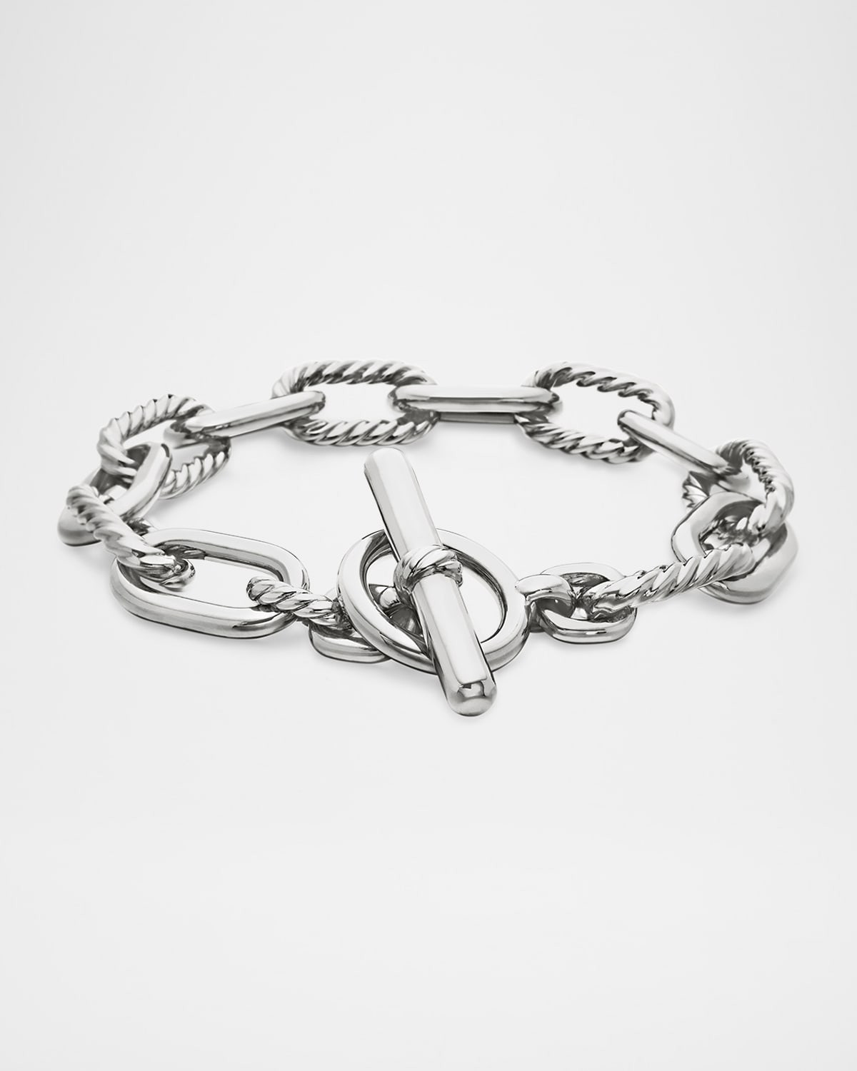 11mm DY Madison Toggle Chain Bracelet in Silver | Neiman Marcus