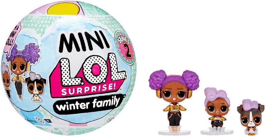 L.O.L. Surprise! Mini Winter Family with Doll, Lil Sis and Pet with 5+ Surprises- Collectible Dol... | Amazon (US)