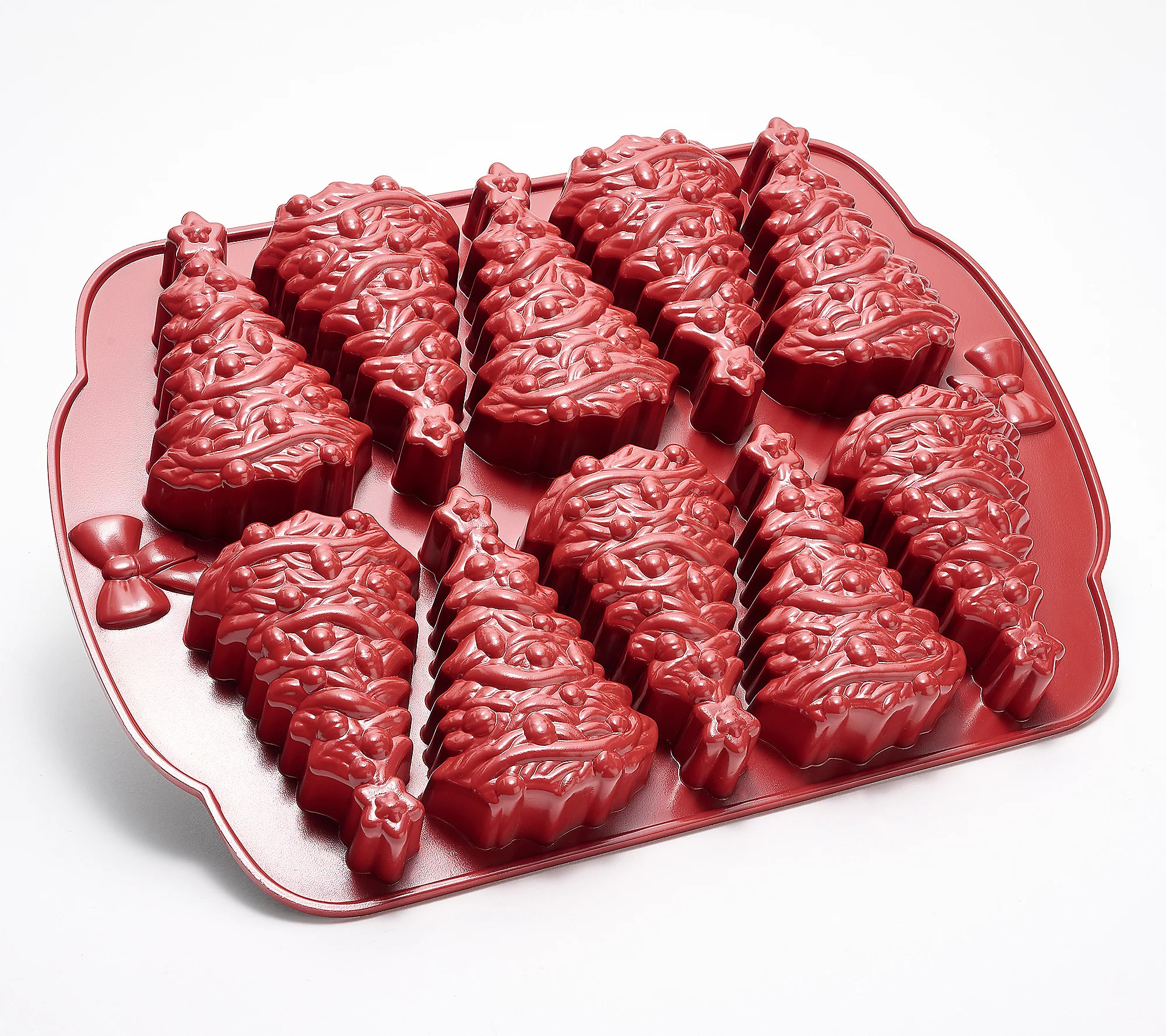 Good Housekeeping Christmas Tree 10-Compartment Cakelet Pan | QVC