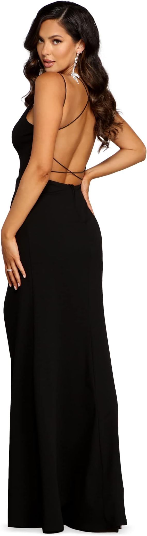 Windsor Formal Dress for Women, Long Maxi Dress, High Slit, Lace Up Back, Evening Gown, Elegant D... | Amazon (US)