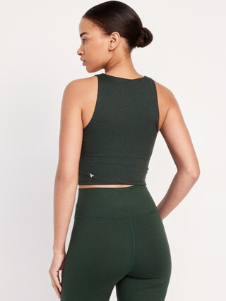 CloudComfy High-Neck Longline Sports Bra | Old Navy (US)