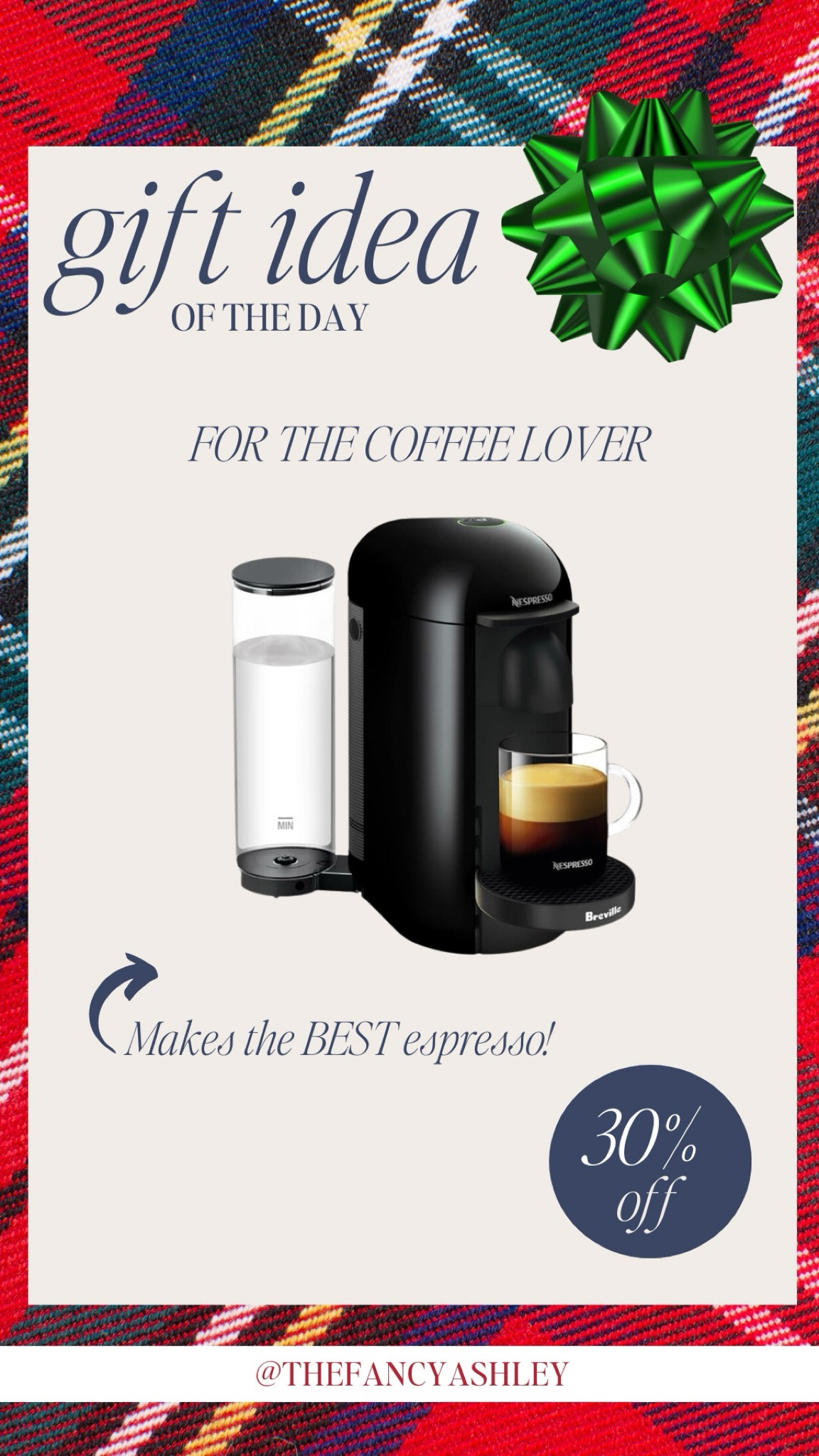 Holiday Gift Idea of the Day: Calling all coffee lovers! This Nespresso machine is perfection in a cup! It’s 30% off right now on @amazon. Run, don’t walk!

#LTKSaleAlert #LTKGiftGuide #LTKWatchNow
