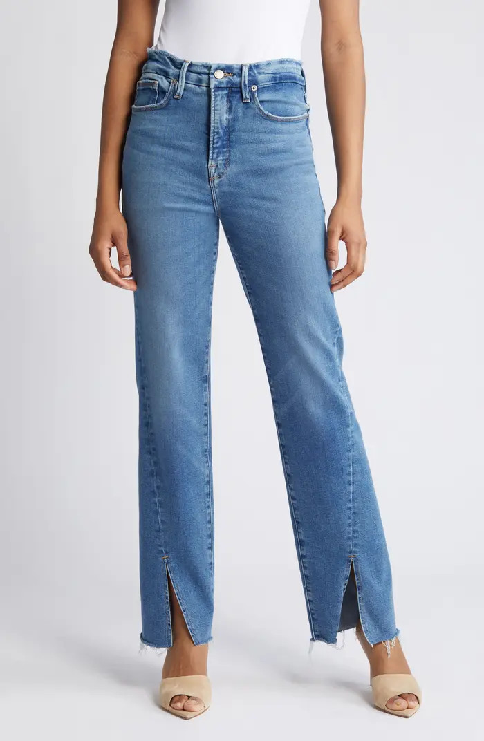 Good Boy Twisted Slit Raw Hem Jeans | Nordstrom Rack