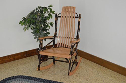 A & L Furniture 2021 Hickory 9-Slat Rocker Chair, Natural Finish | Amazon (US)
