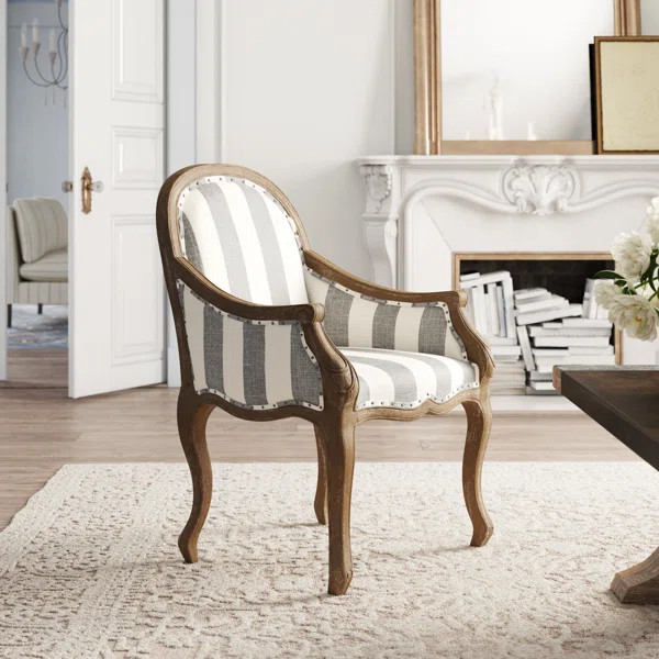 Fleur 25.2" Wide Linen Armchair | Wayfair North America