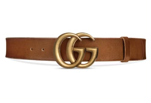 Leather belt with Double G buckle | Gucci (CA)