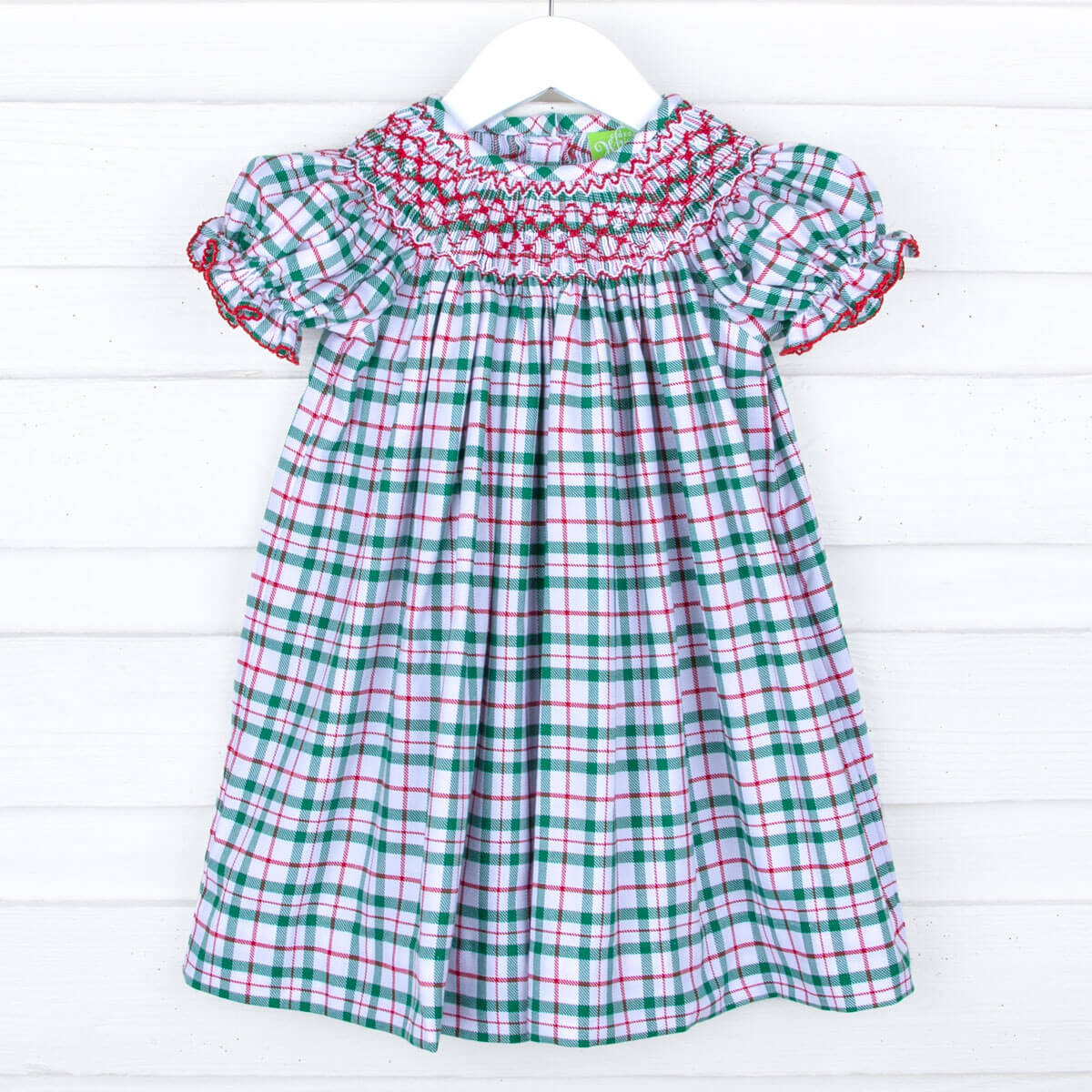 Windsor Plaid Smocked Bishop Dress | Classic Whimsy