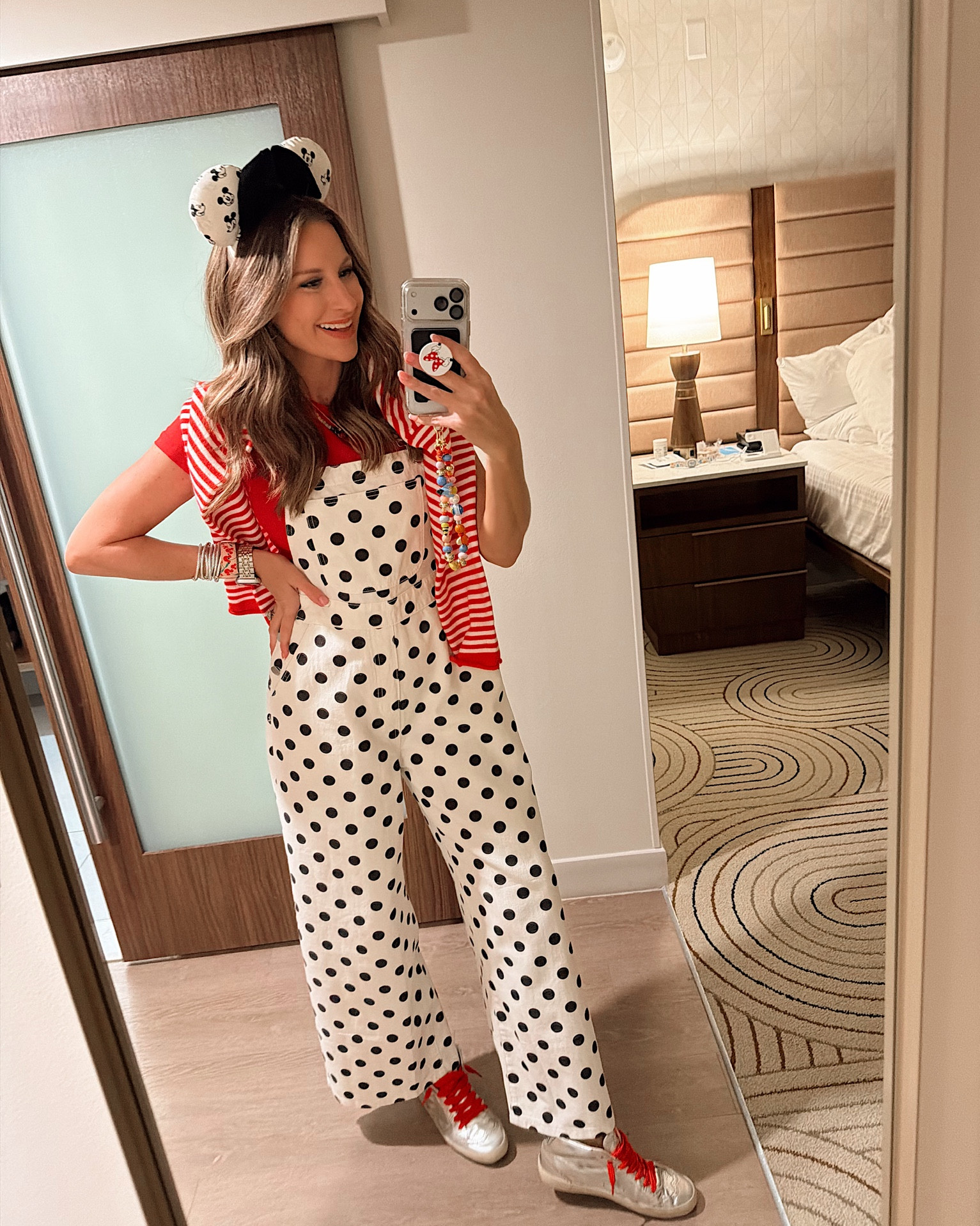 Disney ootd! In a small bodysuit, medium overalls, small cardigan, Etsy ears and accessories - fits tts.
What to wear to Walt Disney world women 

#LTKSeasonal #LTKTravel #LTKootd