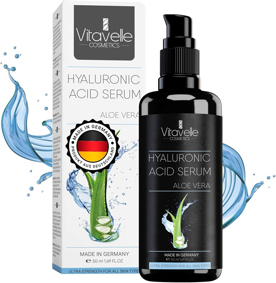 Hydrating Hyaluronic Acid Serum for Face - Aloe Vera Hydrating Serum for Face & Anti Aging Moistu... | Amazon (US)