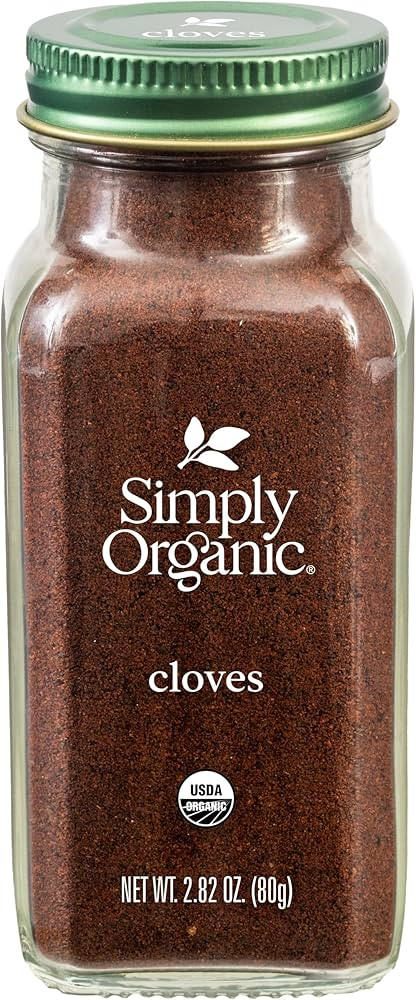 Simply Organic Ground Cloves 2.82 Ounce Jar, Pure Organic Ground Cloves, Kosher, Pungent Warm Aro... | Amazon (US)