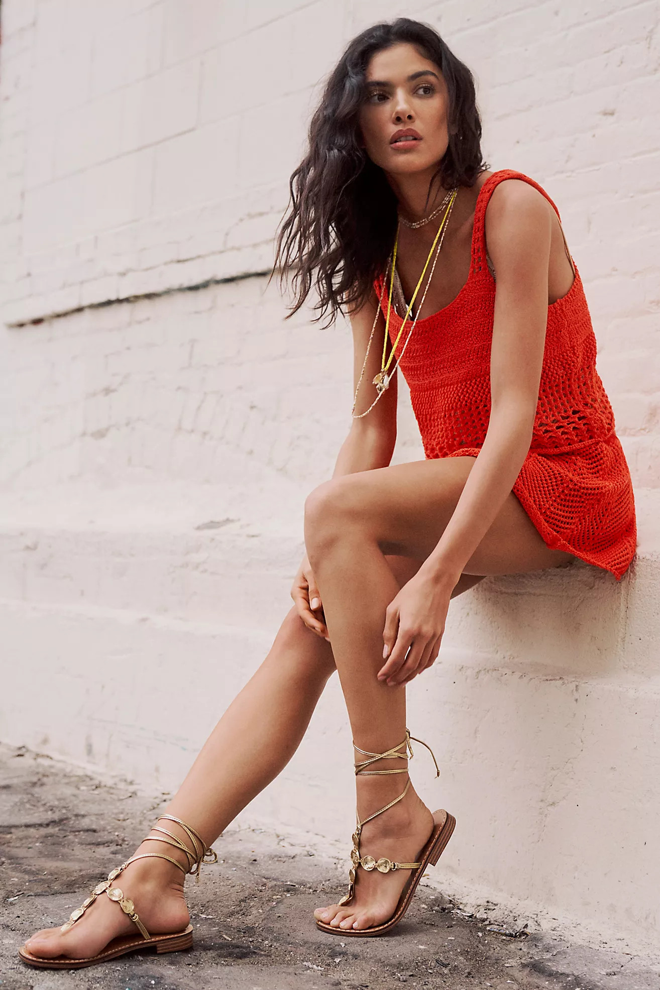 Gold Rush Wrap Sandals | Free People (Global - UK&FR Excluded)