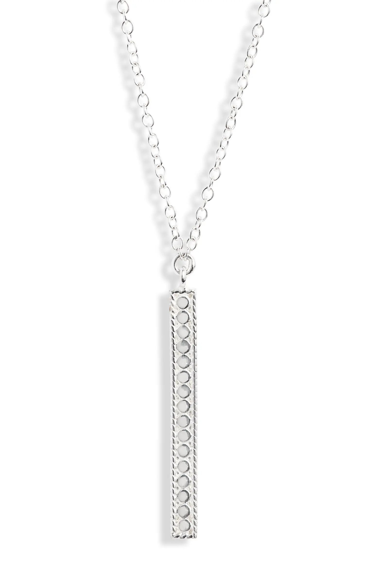 Long Vertical Bar Charity Pendant Necklace | Nordstrom