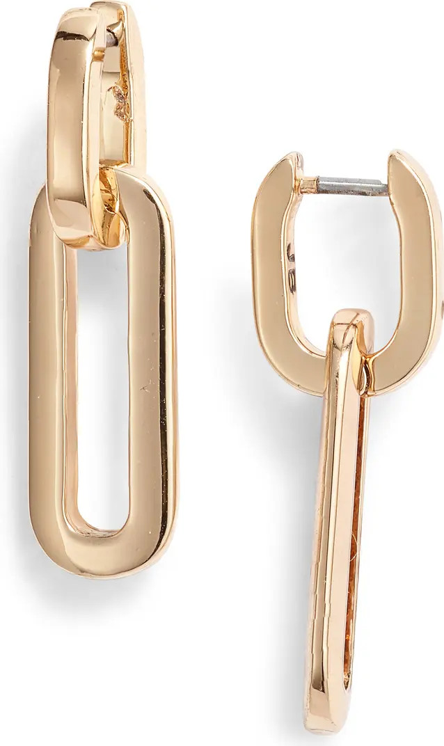 Teenie Detachable Link Drop Huggie Hoop Earrings | Nordstrom