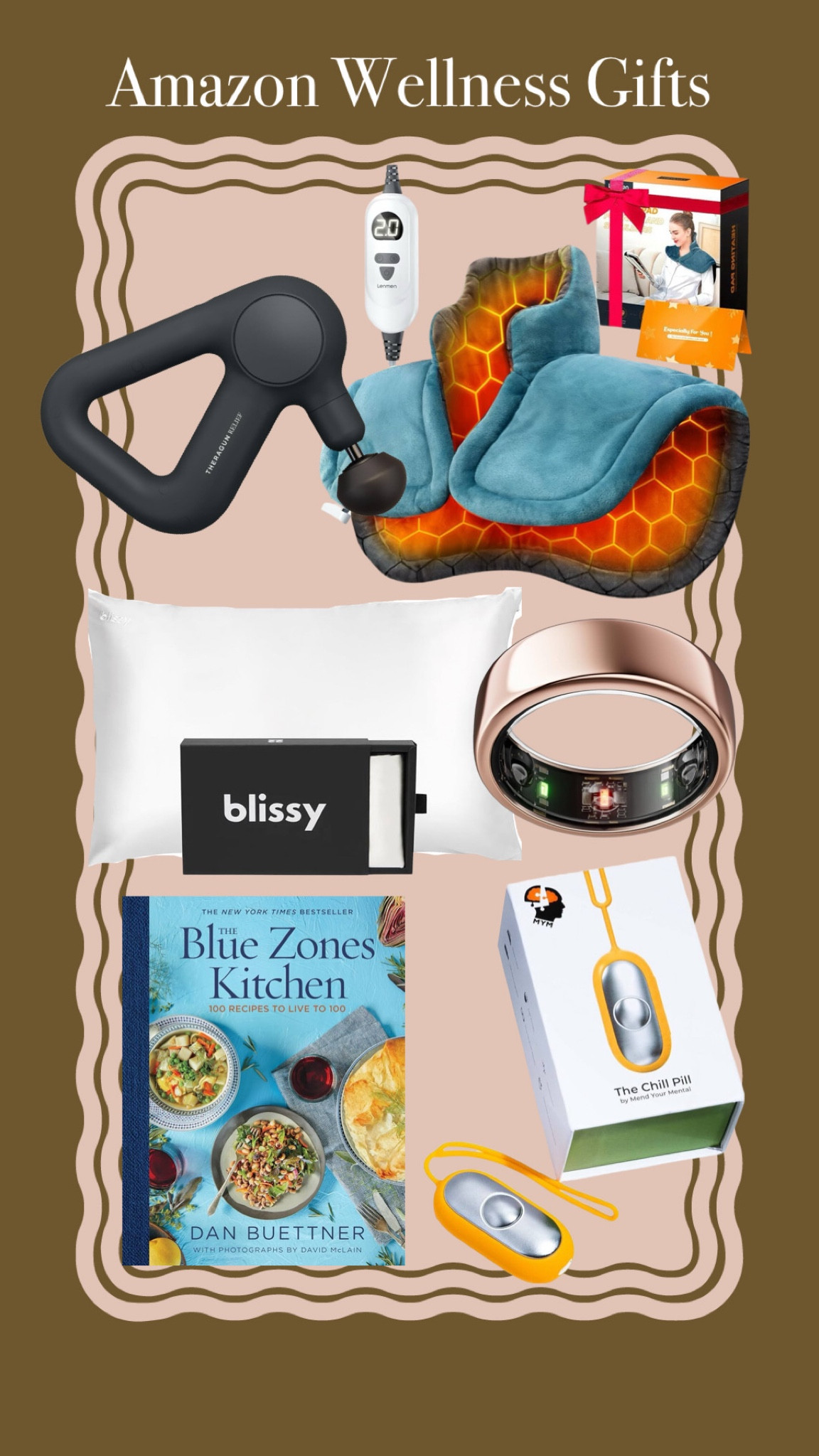 Wellness gifts on Amazon 👍 More ideas (not all on Amazon 🤪): Pair a Yeti tumbler with a bag of organic coffee or box of tea; add a pair of pajamas to the silk pillowcase; get a gift card to a local yoga studio or workout class; pick out a cute workout set or pair of sneakers; find a special journal; & if you have a larger budget, skip gifts & plan a night or weekend away (for mental health purposes, of course!)! 

#LTKHome #LTKGiftGuide #LTKHoliday