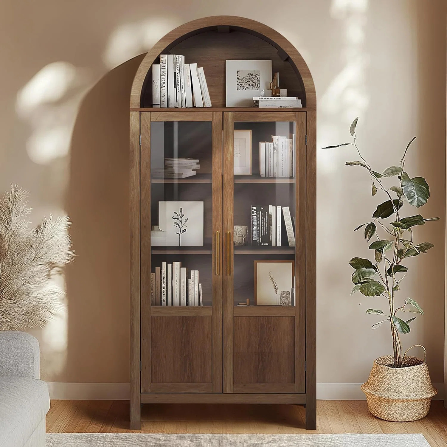 Lark Manor™ 72" Arched Storage Bookcase with Doors & Reviews | Wayfair | Wayfair North America