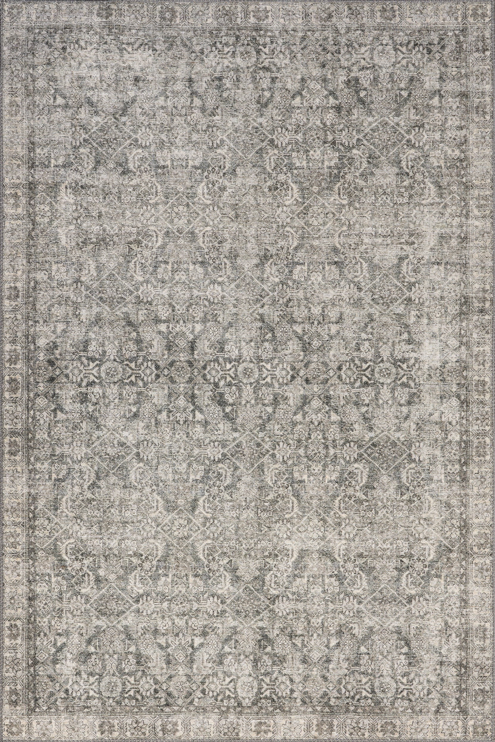 Grey Fair Hills Antiqued Jute-Blend 9' x 12' rug | Rugs USA