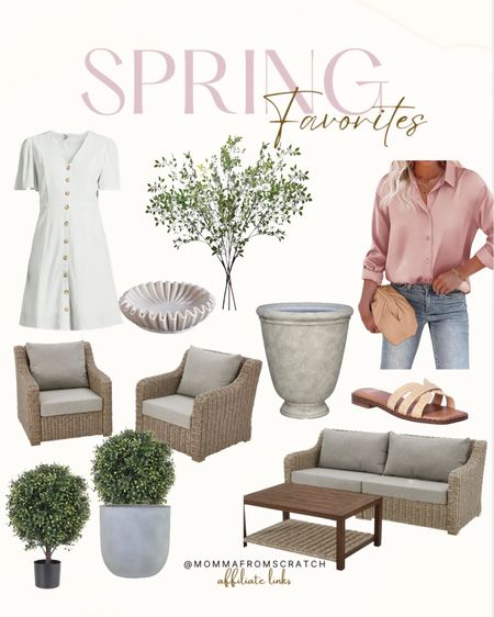 Spring home décor favorites and fashion! Walmart outdoor furniture, planters, boxwood, vases, greenery, spring dresses. Amazon spring decor.

#LTKSeasonal #LTKSpringSale #LTKhome