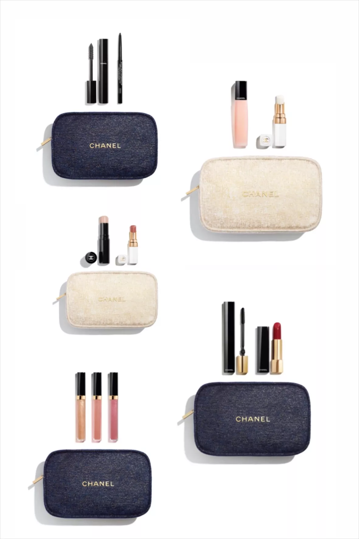 CHANEL HOLIDAY 2023 GIFT SETS UNBOXING  Easy Come Easy Glow White Cosmetic  Bag 
