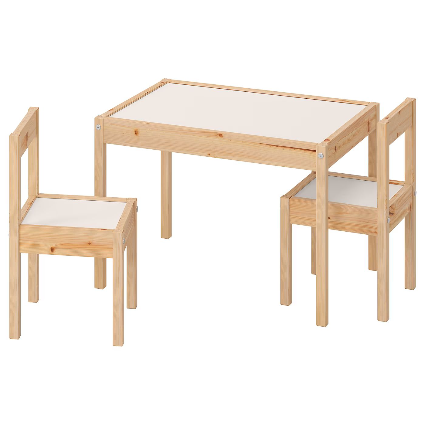 LÄTT Kindertisch mit 2 Stühlen, weiß/Kiefer - IKEA Deutschland | IKEA (DE)