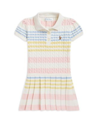 Girls' Striped Cotton Polo Sweater Dress - Baby | Bloomingdale's (US)