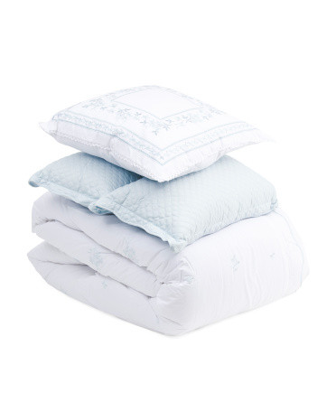 6pc Luxury Cotton Percale Comforter Set | TJ Maxx