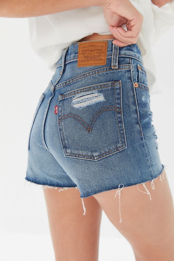 Levi's Wedgie High-Rise Denim Short - Balancing Act | Urban Outfitters (US and RoW)
