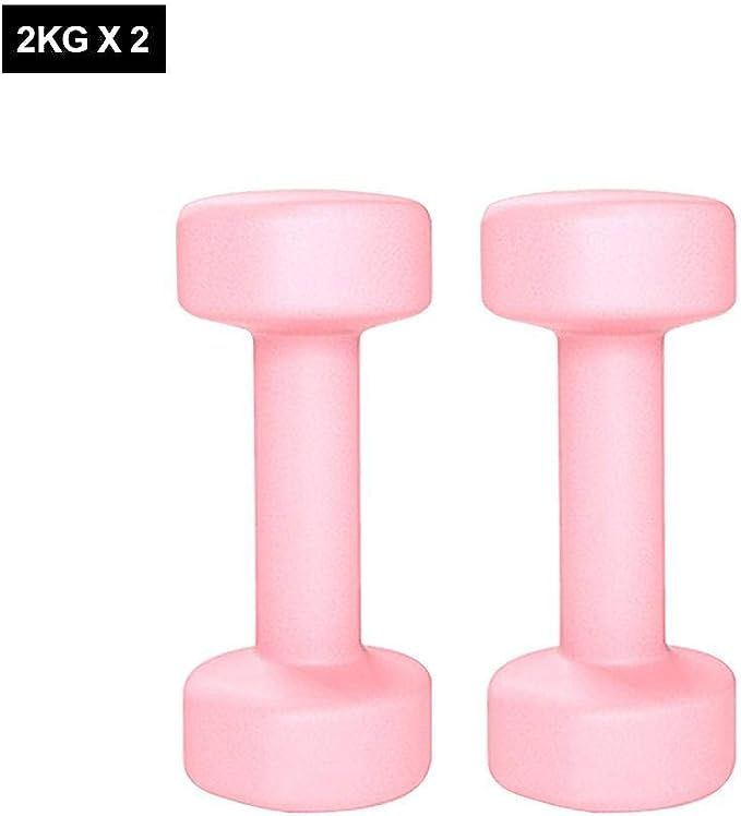 gaeruite Set of 2 Pink Home Exercise Dumbbells, Fitness Dumbbells Exercise Weights Dumbbells Sets... | Amazon (US)