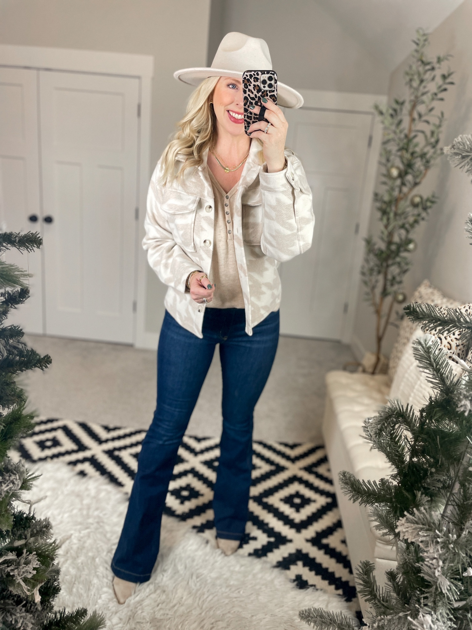 Weekend Walmart wins try on 
Houndstooth shacket- medium 
Cozy henley - medium 


#LTKunder50 #LTKstyletip #LTKworkwear